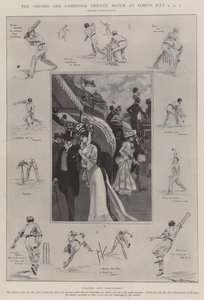 De Oxford en Cambridge Cricketwedstrijd op Lord